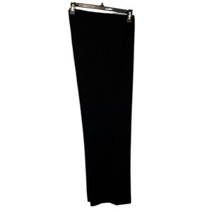 Eileen Fisher pants, Soft Stretchy, Wide Leg, Side Zipper, Color Black,‎ Large